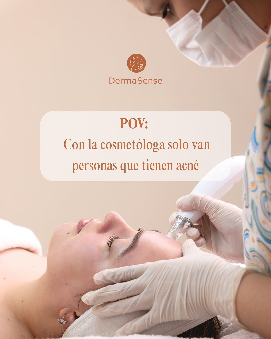 Publicación de DermaSense sobre cuidados faciales
